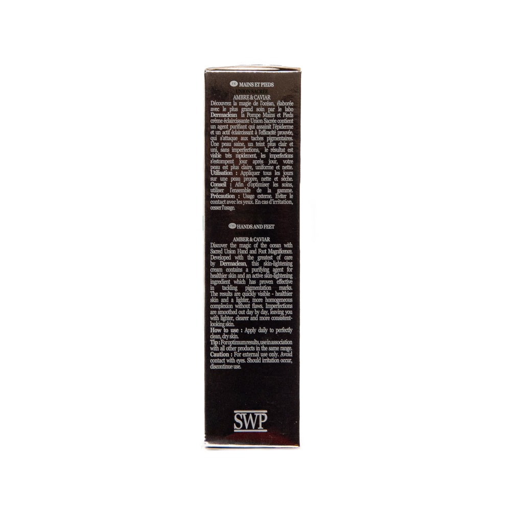Supreme White Paris | Hand Cream - Union Sacrée, Toning Cream, Hands & Feet, Amber & Caviar | 50ml