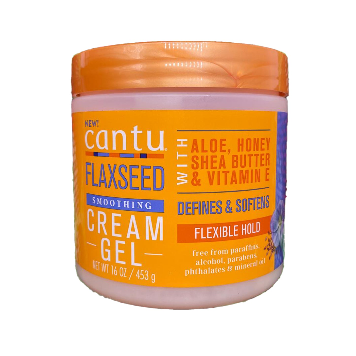 PROMO - | Hair Cream Gel - Flaxseed Smoothing Cream Gel, Defines & Softens | 453g