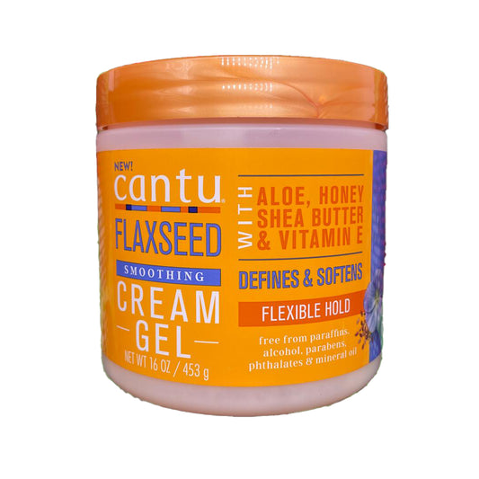 PROMO - | Hair Cream Gel - Flaxseed Smoothing Cream Gel, Defines & Softens | 453g