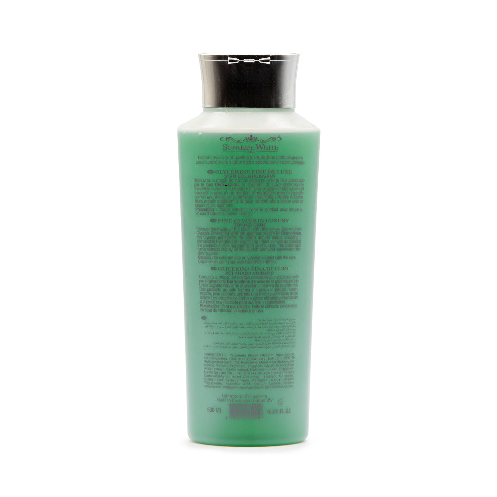 Supreme White Paris | Body Toner - Union Sacrée, Fine Glycerin Luxury, Amber & Caviar Extracts | 500ml